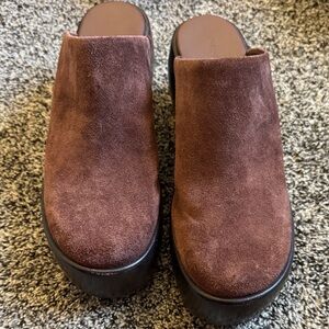 Women's Brown Suede Slip-On Shoes